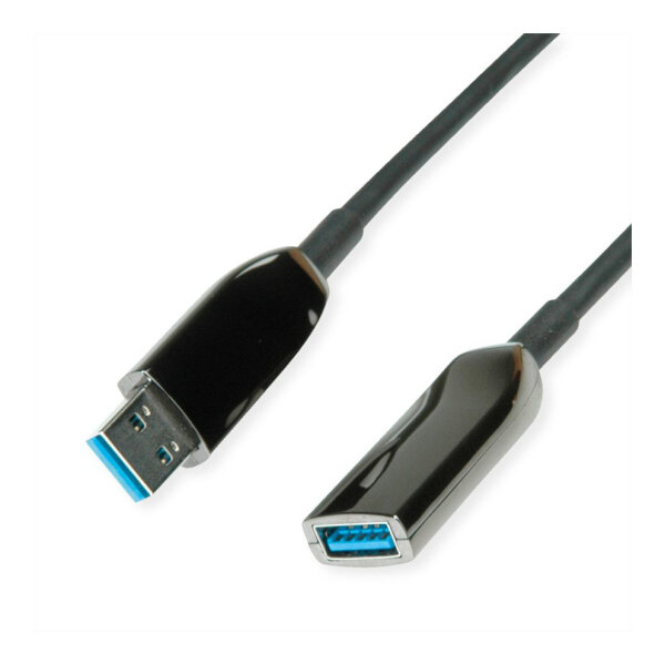 ROLINE USB3.2 GEN1 AKT.AOC-KABEL ST/BU