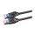 DTWYLER Patchkabel Kat.6 Class E S/FTP CU 7702 flex LSOH Hirose TM21 schwarz 2m