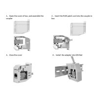 ROLINE Tragschienenadapter fur Keystone Module unbestuckt 180