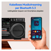 Medion LIFE® P66538 Retro-Boombox schwarz