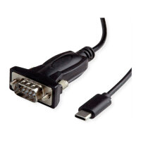 VALUE USB - Seriell Konverter-Kabel Typ C - RS232 schwarz 1,8m