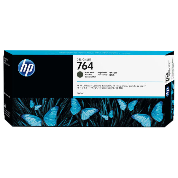 HP 764 Mattschwarz Tintenpatrone 300ml