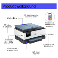 HP OfficeJet Pro 8125e Drucker Scanner Kopierer LAN WLAN Instant Ink