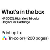 HP 305XL HIGH YIELD TRI-COLOR
