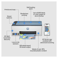 HP Smart Tank 5106 Farb Tintenstrahl Multifunktionsdrucker A4 Drucker. Scanner. Kopierer (4A8D1A#BHC)