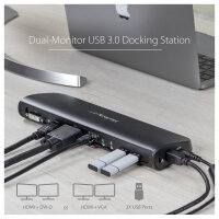 D StarTech DUAL VIDEO USB 3.0 LAPTOP DOCK