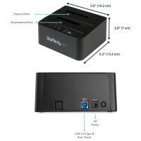 D StarTech USB 3.1 HDD DUPLICATOR DOCK