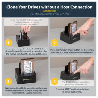 D StarTech USB 3.1 HDD DUPLICATOR DOCK