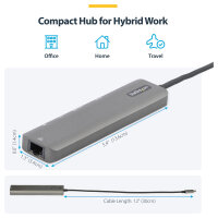 D StarTech StarTech USB-C 3.0 HDMI Docking 4.096 x 2.160 Pixel bei 60Hz