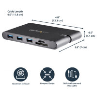 D StarTech USB-C ADAPTER - HDMI AND VGA
