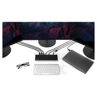 D StarTech TRIPLE 4K USB-C DOCK - 100W PD