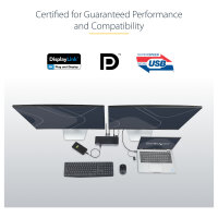 D StarTech UNIVERSAL DOCK USB-C + USB 3.0