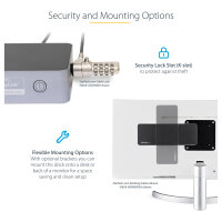 D StarTech UNIVERSAL DOCK USB-C + USB 3.0