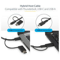 D StarTech UNIVERSAL DOCK USB-C + USB 3.0