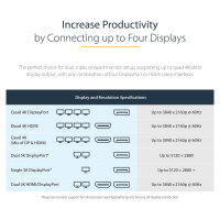 D StarTech QUAD MONITOR USB-C DOCK 4K60