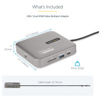 D StarTech USB C MULTIPORT ADAPTER