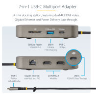 D StarTech USB C MULTIPORT ADAPTER