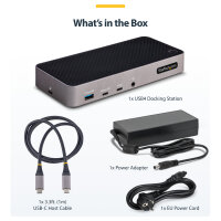 D StarTech TRIPLE MONITOR DOCKING STATION