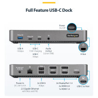 D StarTech TRIPLE MONITOR DOCKING STATION