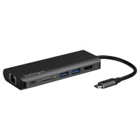 D StarTech USB-C MULTIPORT ADAPTER W/ SD