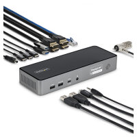 D StarTech 3X MONITOR DOCKING STATION