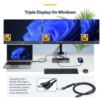 D StarTech 3X MONITOR DOCKING STATION
