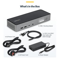D StarTech 3X MONITOR DOCKING STATION