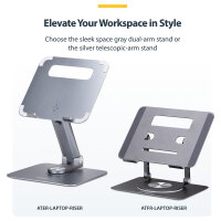 D StarTech TELESCOPIC LAPTOP STAND/RISER