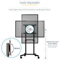 StarTech MOBILE TV CART FOR 37-70 TVS