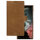 dbramante1928 Lynge - Flip-Hlle fr Mobiltelefon - genarbtes Leder - Hellbraun - fr Samsung Galaxy S22 Ultra