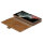 dbramante1928 Lynge - Flip-Hlle fr Mobiltelefon - genarbtes Leder - Hellbraun - fr Samsung Galaxy S22 Ultra