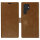 dbramante1928 Lynge - Flip-Hlle fr Mobiltelefon - genarbtes Leder - Hellbraun - fr Samsung Galaxy S22 Ultra