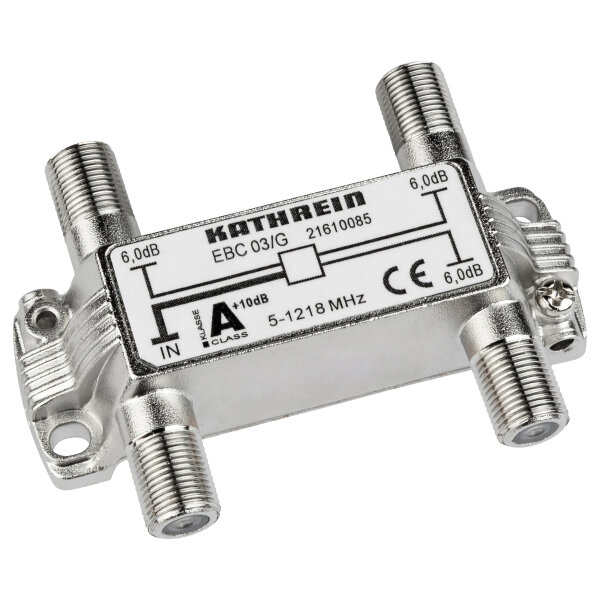 Kathrein EBC 03/G Verteiler 6dB 3-fach 5-1218MHz