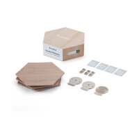 Nanoleaf Elements Wood Look Hexagons, Starter Kit, 7er-Pack