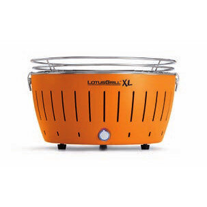 LotusGrill G435 Holzkohlegrill XL rauchfrei, mandarinorange