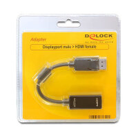 DeLock DisplayPort 1.1 > HDMI (ST-BU) Adapter Schwarz