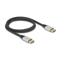 DELOCK DisplayPort Kabel 16K 60 Hz 1m silber Metall