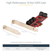 D StarTech 10P6G-PCIE-SATA-CARD