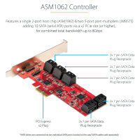 D StarTech 10P6G-PCIE-SATA-CARD