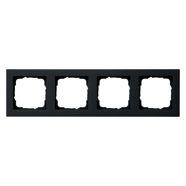 GIRA 021409 Abdeckrahmen 4f Gira E2 Schwarz