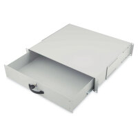 DIGITUS Schublade 2HE 483mm grau abschließbar