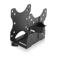 Icy Box miniPC Halterung IB-MSA102-VM, fr Monitorstnder (schwarz, mit VESA 75x75 und 100x100)