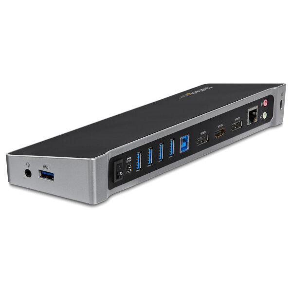 D StarTech Triple-Video Laptop Dockingstation - USB 3.0 - Docking Station