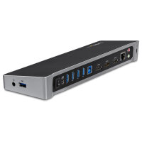 D StarTech Triple-Video Laptop Dockingstation - USB 3.0 -...