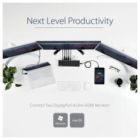 D StarTech Triple-Video Laptop Dockingstation - USB 3.0 - Docking Station