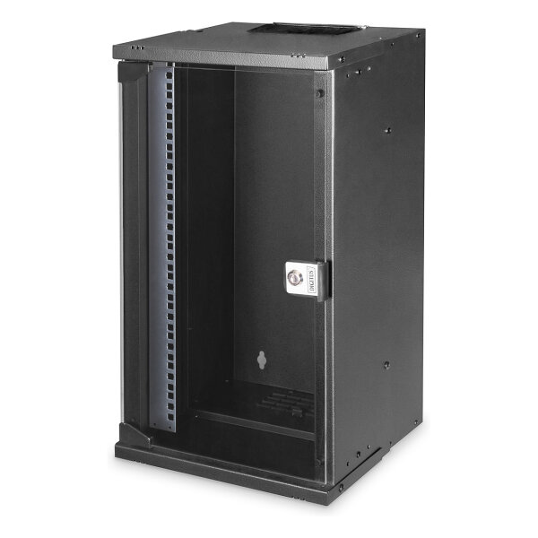 DIGITUS Wandgehäuse SOHO PRO 12HE 595x315x300 mm 10" schwarz