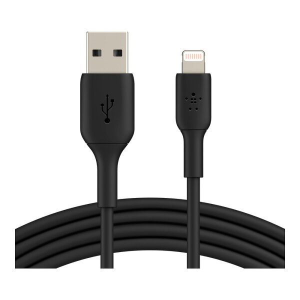 Belkin Lightning Lade/Sync Kabel PVC mfi zertifiziert 1m black