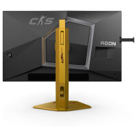 AOC Agon Pro CS24A - 24 Zoll Full HD Gaming, 610Hz 0,5ms gtg, G-Sync,HDR400 (1920x1080, 2x HDMI 2.1, DP 1.4, USB Hub) schwarz-rot-orange