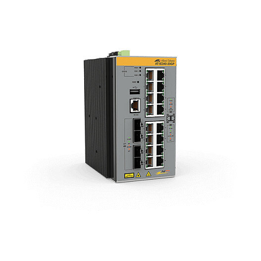 ALLIED L3 Industrial Ethernet Switch 16x 10/100/1000-T PoE+ 4x SFP Ports