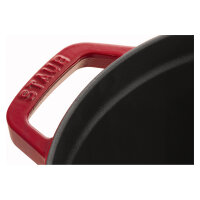 Staub La Cocotte 26cm rund. Kirsch-rot. Gusseisen